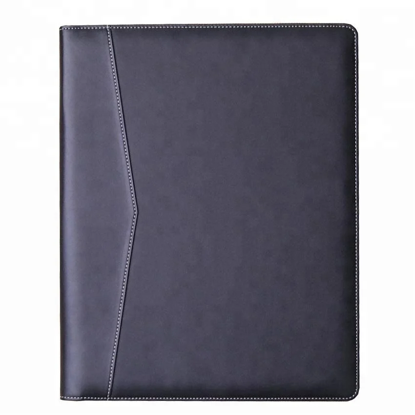 
Hot PU leather hardcover file folder cardboard presentation file folder 