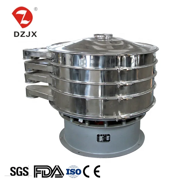 Stainless steel, high efficiency and popular rotary vibrating screen in Food industry