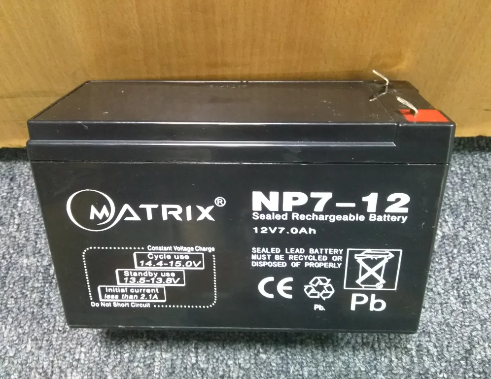 12v 7ah 20hr maintenance free sealed lead acid battery with ce msds iso