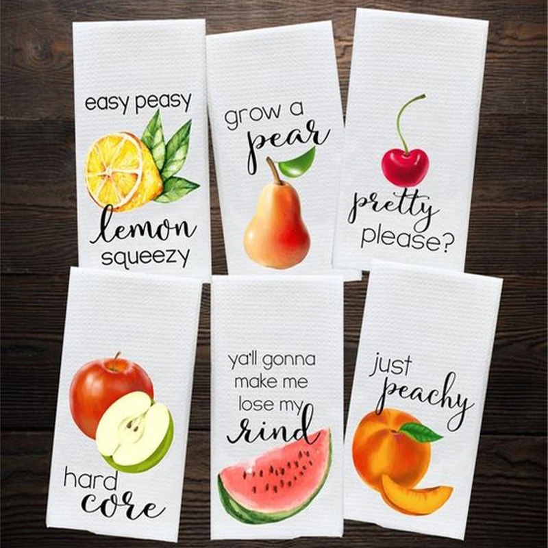 promotional customize digital printed microfiber tea towel