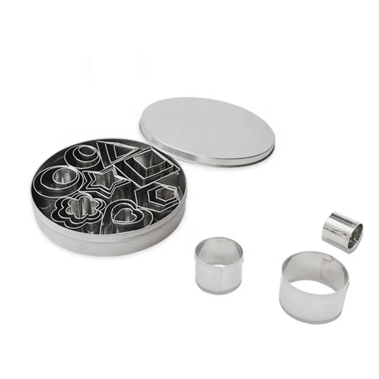 Геометрические формы печенья набор из быстрорежущей инструментальной стали 24 шт. SW-BS155