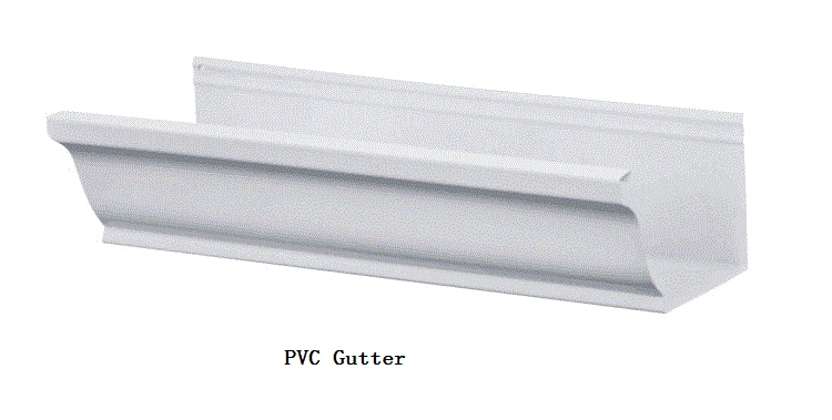 Erikeke Brand Plastic 110mm PVC Roof Rain Gutter with Kitemark Certificate