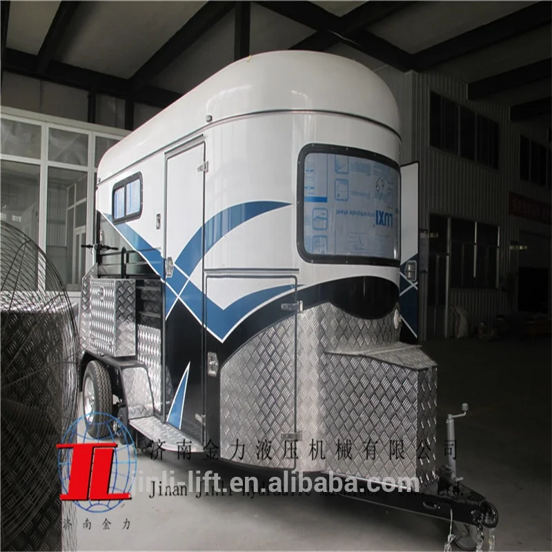 China imported camper  trailer 4 horse trailer angle load type
