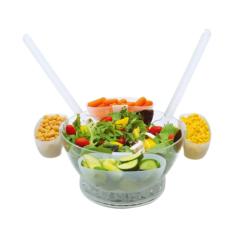 New Style Serving Cold Salad Bowl Clear Salad Bowl On Ice