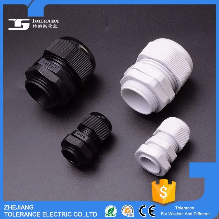 Hot Full Plastic Professional Factory Price Nylon/plastic waterproof ip68 connector wire cable gland