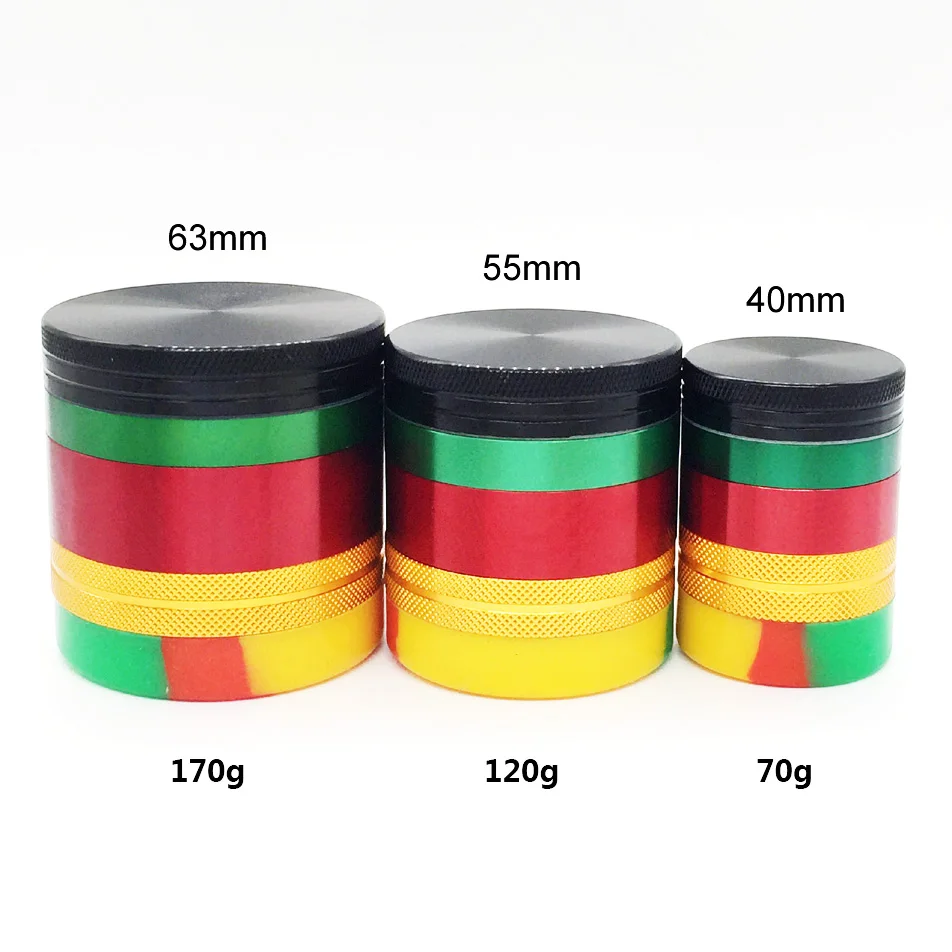 
custom logo herb grinder Premium 4 piece aerospace aluminum tobacco grinder 