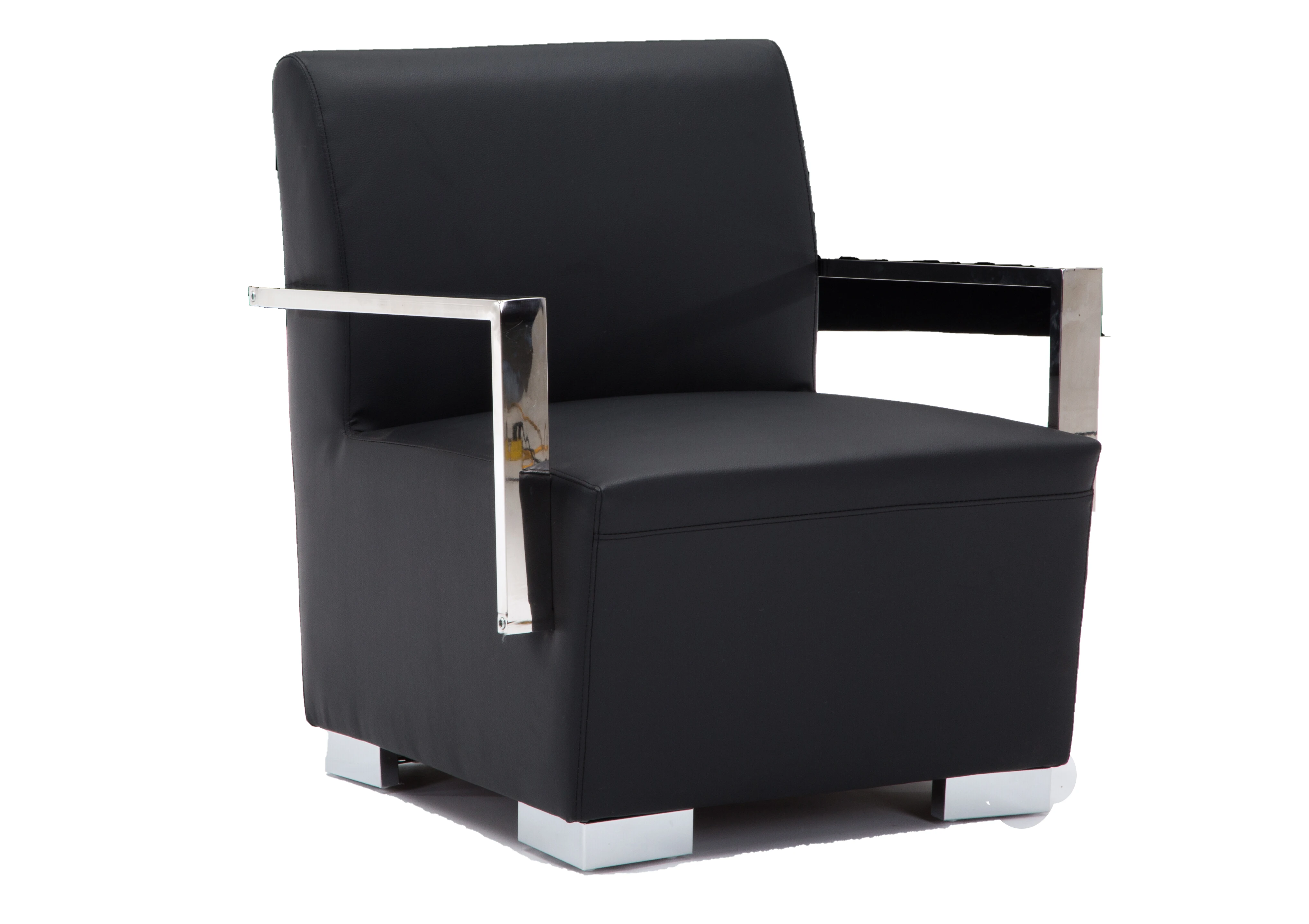 david  HL-6026 stainless steel mideast style leather single waiting room visiting office sofa