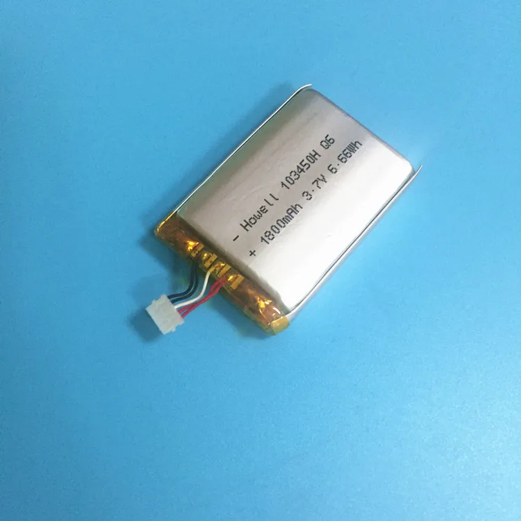 Rechargeable 103450 3.7V 1800mAh Li-Polymer Battery for GPS tracker