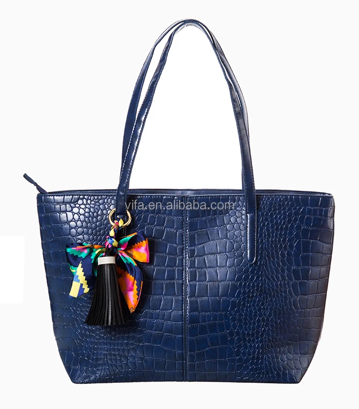 Boston Guangzhou PU Leather Croc Women Tote Bag in Stock