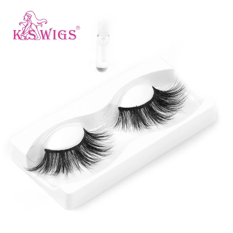 
K.S WIGS 5 Styles Top Quality Mink False Eyelashes Private Label Eyelashes Mink False 3D Mink False Eyelashes 