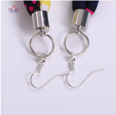 2019 новые стильные разноцветные этнические серьги Анкара, серьги с Африканским принтом Утренней славы из ткани, ювелирные изделия, серьги для женщин WYB346