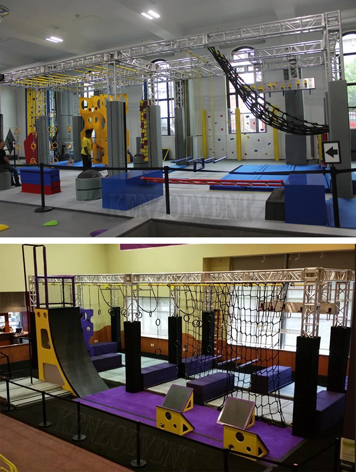Outdoor and indoor portable american ninja warrior obstacle course
