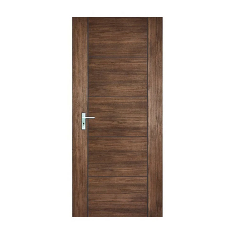 Factory Direct Sale Best Price Vancouver Oak 5 Panel Style Flush Door Prefinished Oak Timber Doors