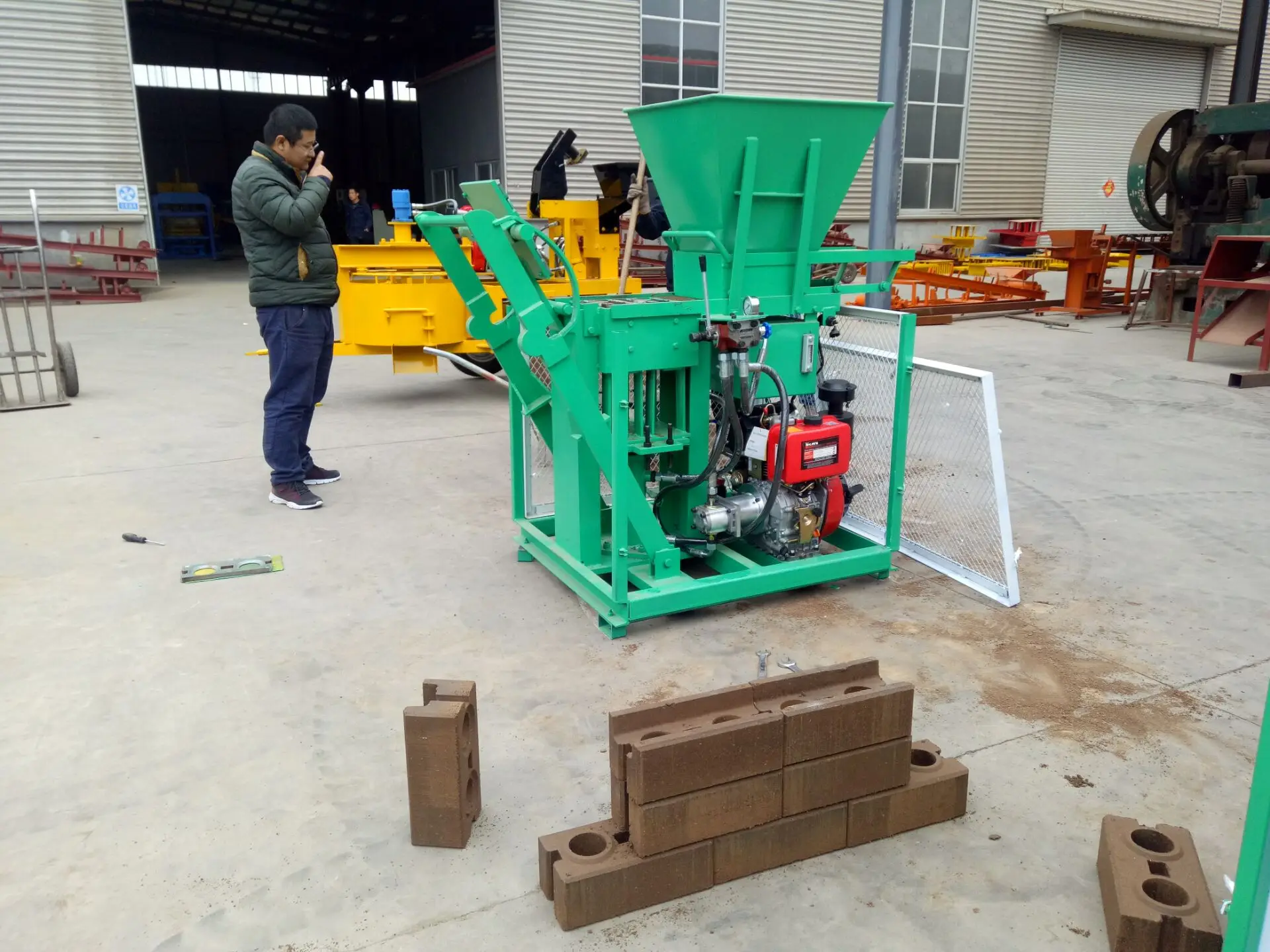 mini equipment for home business eco brava compressed earth brick block making machine