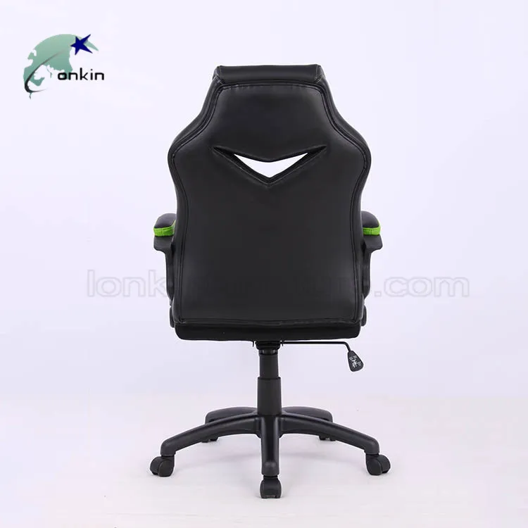 New Design Luxury PC Racing Reclining Game Chair Adjustable Armrest Leather Gaming Chair