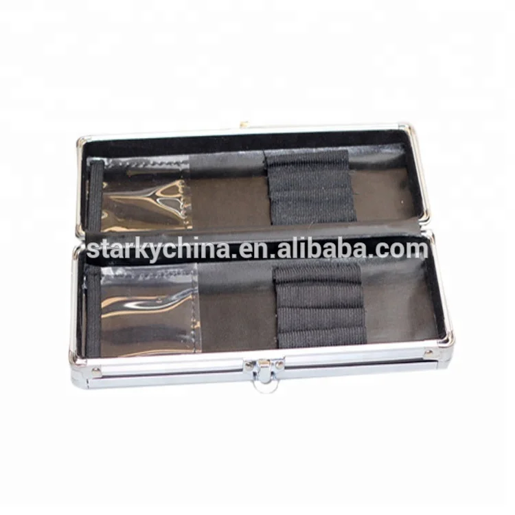 Aluminum Makeup Nail Art Polish Manicure Brush Tool Beauty Case Box Storage Case