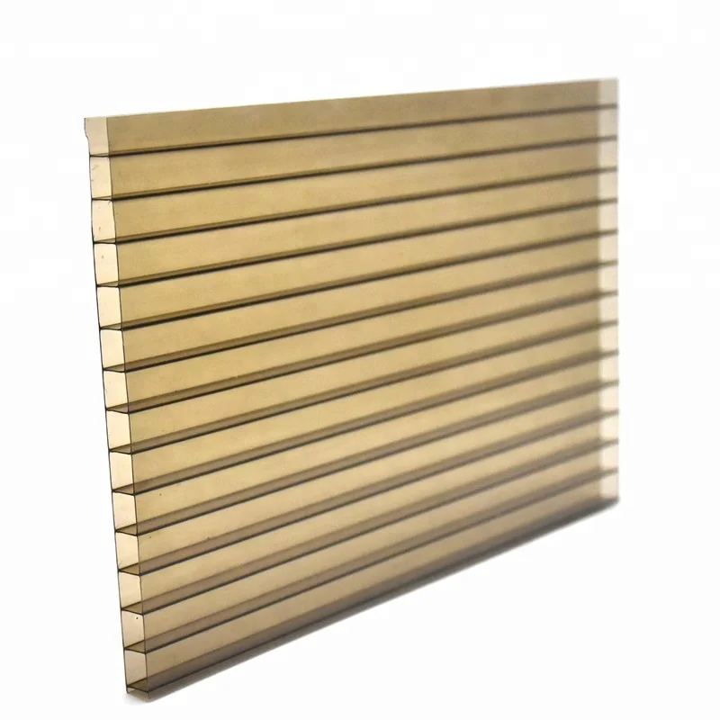 Двойная Стенка дымчатый цвет поликарбонатные кровельные листы цветная крыша цена