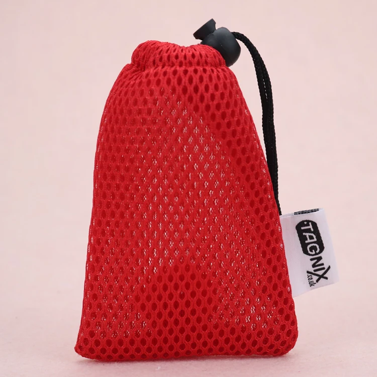 Custom Label Eco Polyester Soap Packaging Net Mesh Pouch Small Drawstring Nylon Mesh Bag for Soap