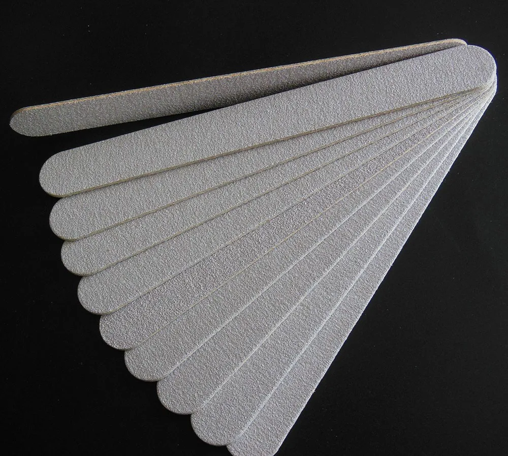 zebra wood nail file wooden emery board 100/180