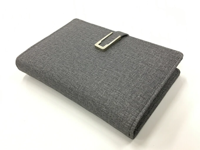 
diary power bank A6 6000mAh notebook power bank note book charger compatible ios & Android 
