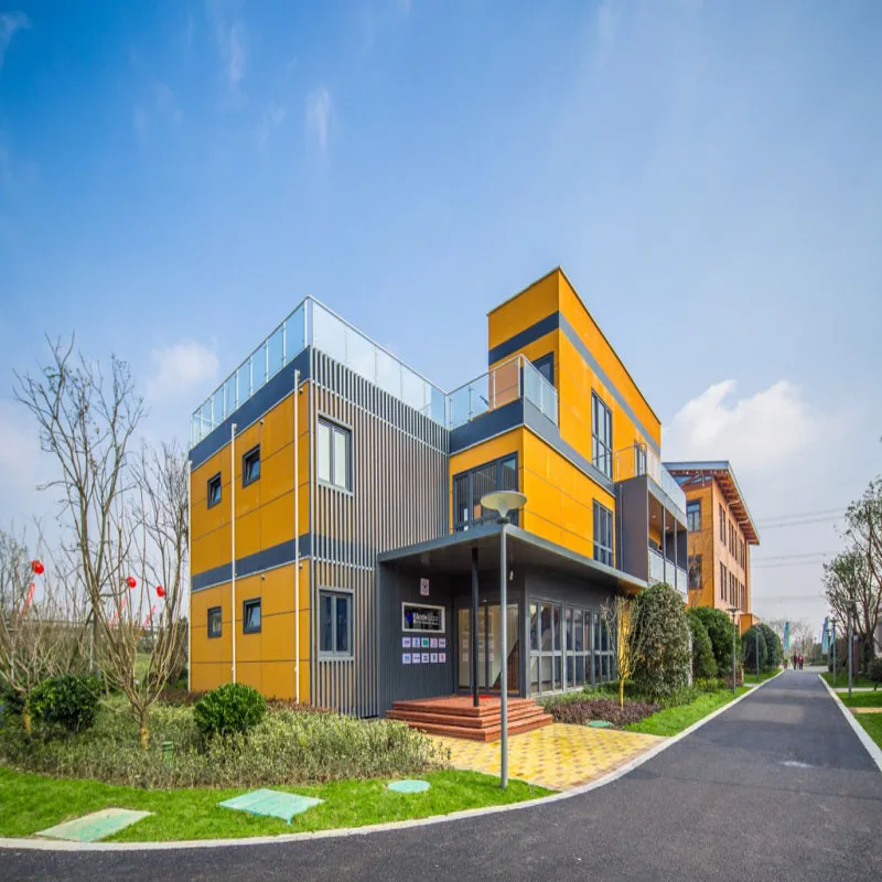 luxury 2 storey Modular building office 3D house plans prefab container homes