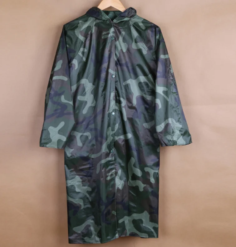 
Polyester camouflage noctilucent conjoined monolayer labor protection suit of waterproof conjoined adult raincoat 