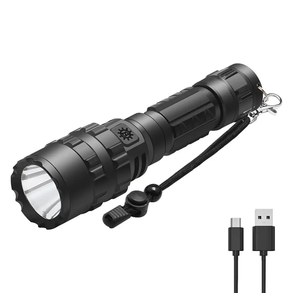 Bright XM-L2 1000LM  Led torch light 3V waterproof IPX5  USB Rechargeable led  torch  Flashlights