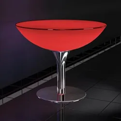 Hot sale led cafe table,restaurant plastic table,led table in stock from Guangdong manufactory