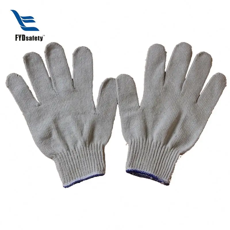China Factory wholesale Thin Knitting Cotton Safety Work Gloves