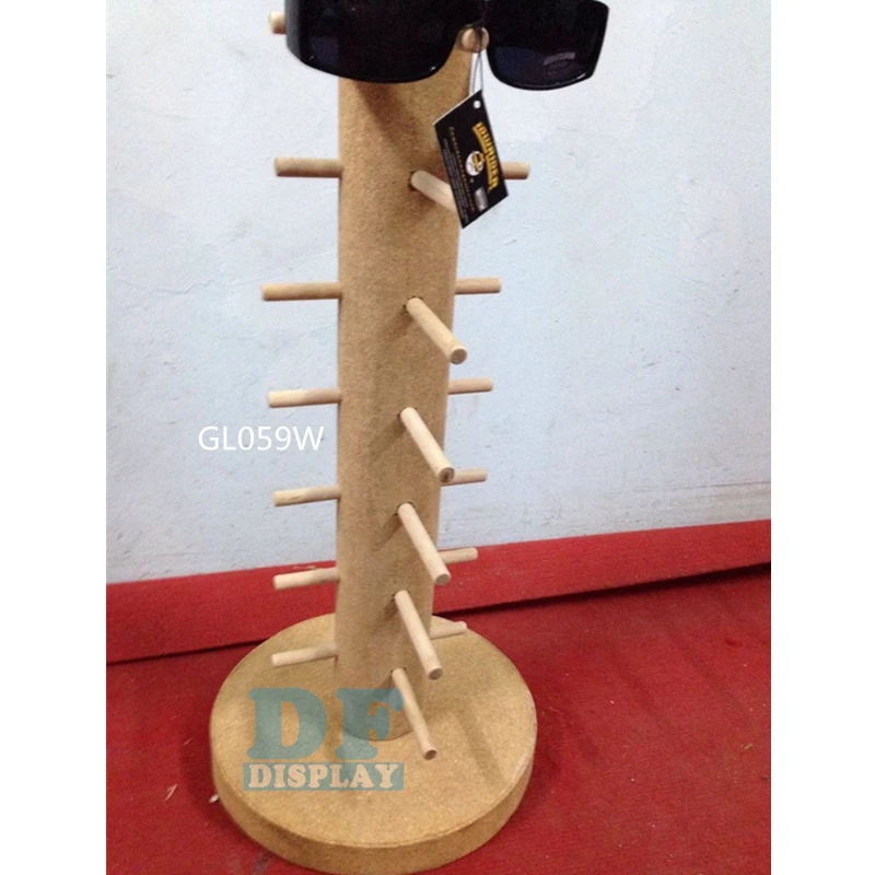 Custom eyewear display wood spectacle holder sunglasses display case sunglasses show case sotenedor para anteojos
