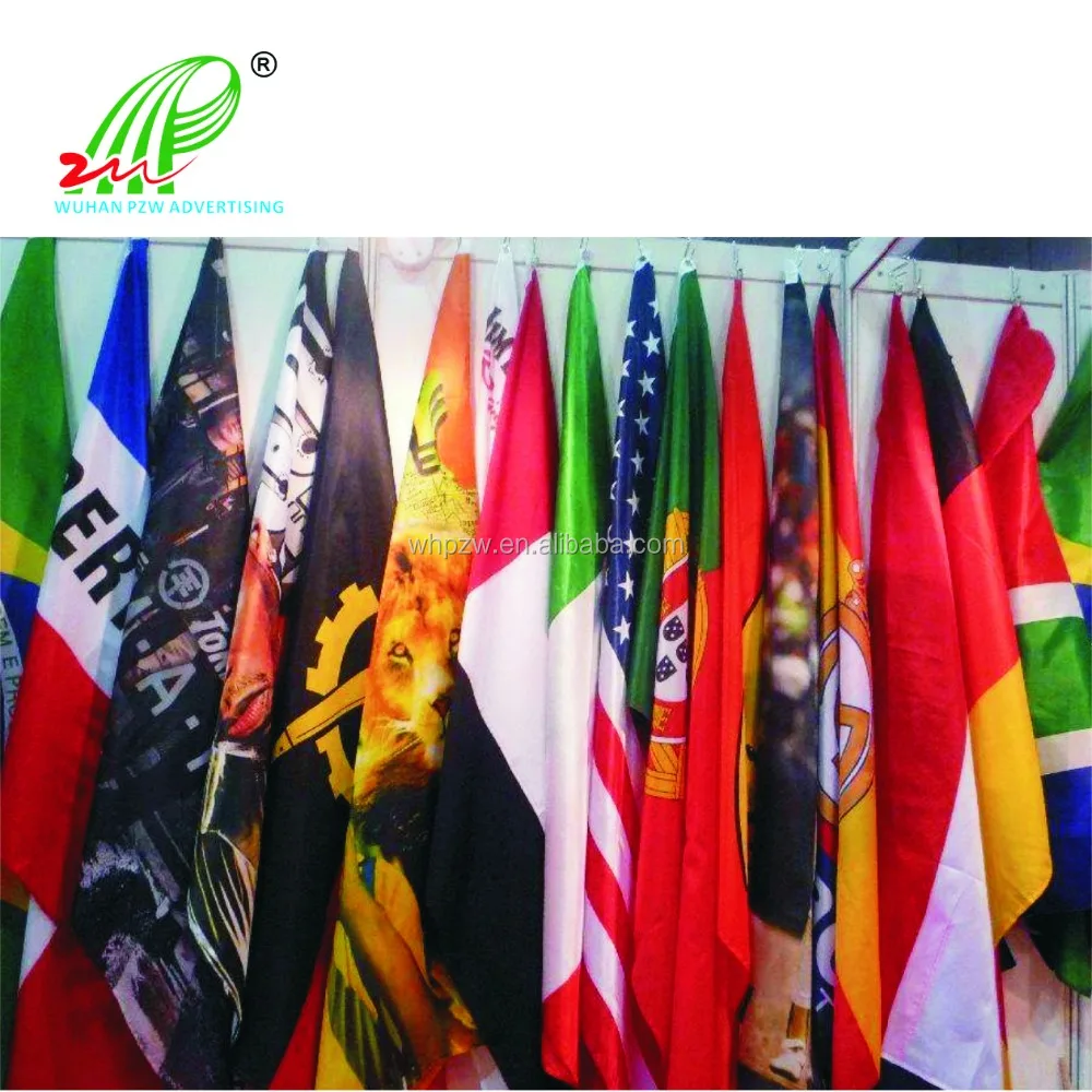 
polyester printed decorative large custom flags free usa flag of country lanyard 