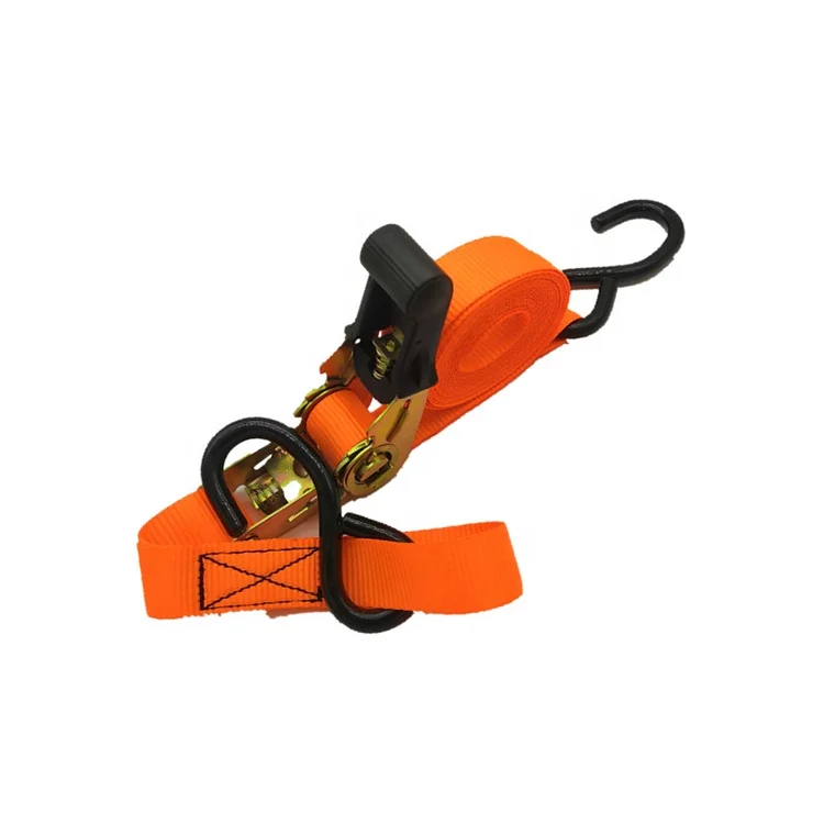 Heavy duty locking lorry cargo camo hdx 4 ratchet tie down straps for car / Enclosed trailer and truck tie downs