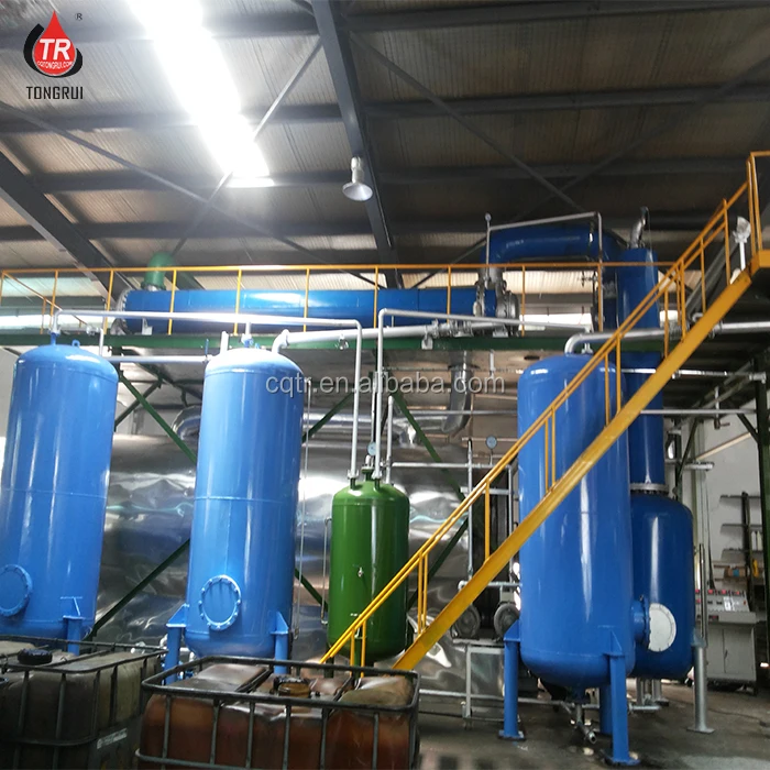 Waste Engine Oil Purifier Recycling Machine to make good diesel fuel