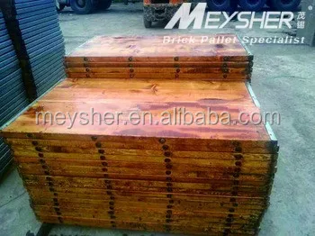 Wooden pallets/plywood board for concrete brick /block making machine