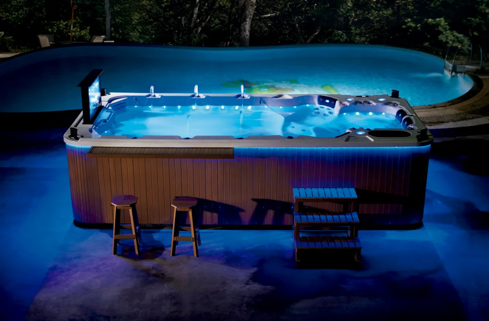 
Massage F4.8 meters unction pool and Combo Massage Air Whirlpool Massage Type swim spa 
