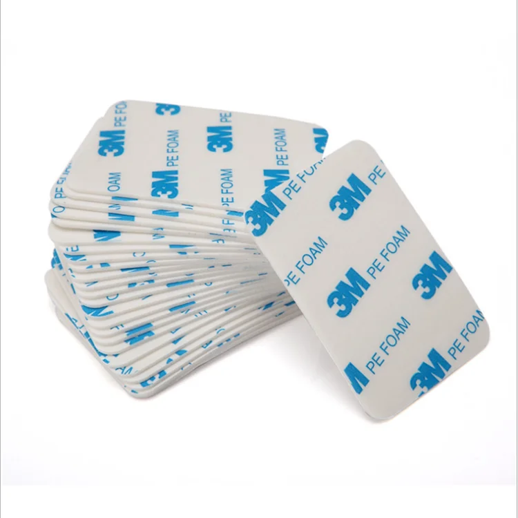 Deson 3M Precut White Pad Double Sided Sticky Round Dots Pads Non-Slip Pe Foam Gasket