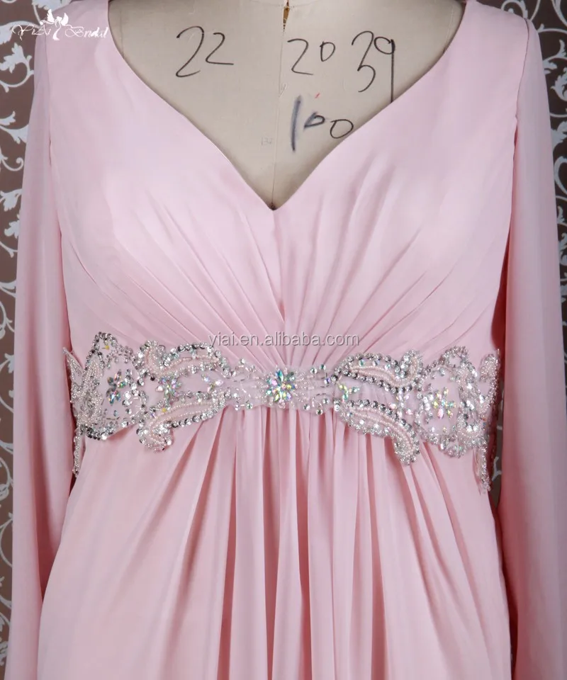 
RSE688 Plus Size Tea Length Long Sleeve Mother Of The Bride Dresses For Fat 