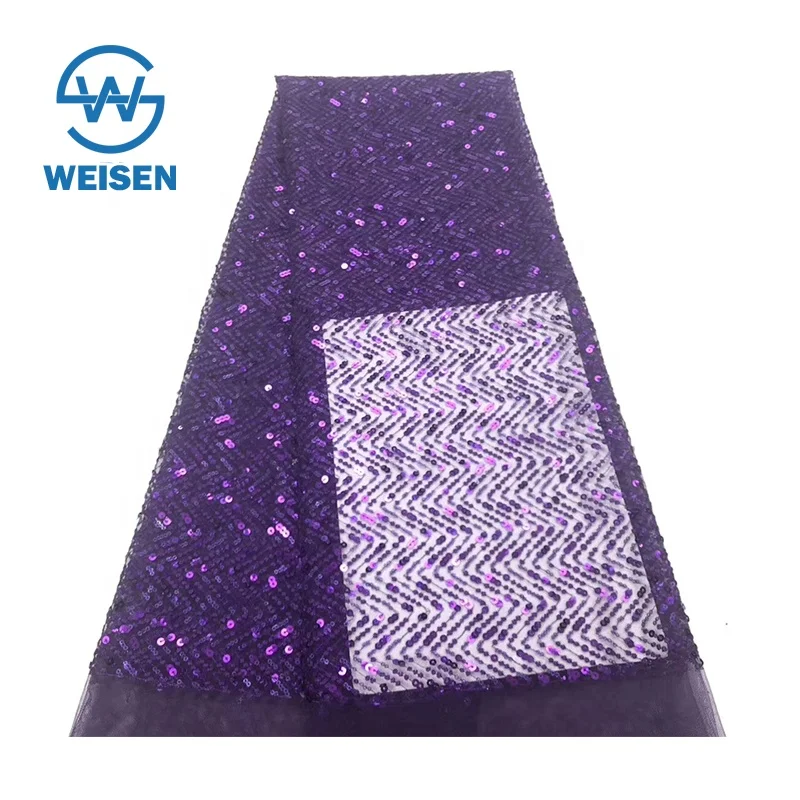 White Wedding Spandex Shimmering Roll Wholesale Silver Sequin Lace Fabric 5 Yard