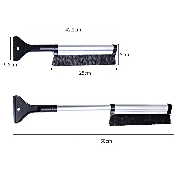 Алюминиевая лопата для снега, выдвижная Автомобильная щетка для снега со скребком для льда