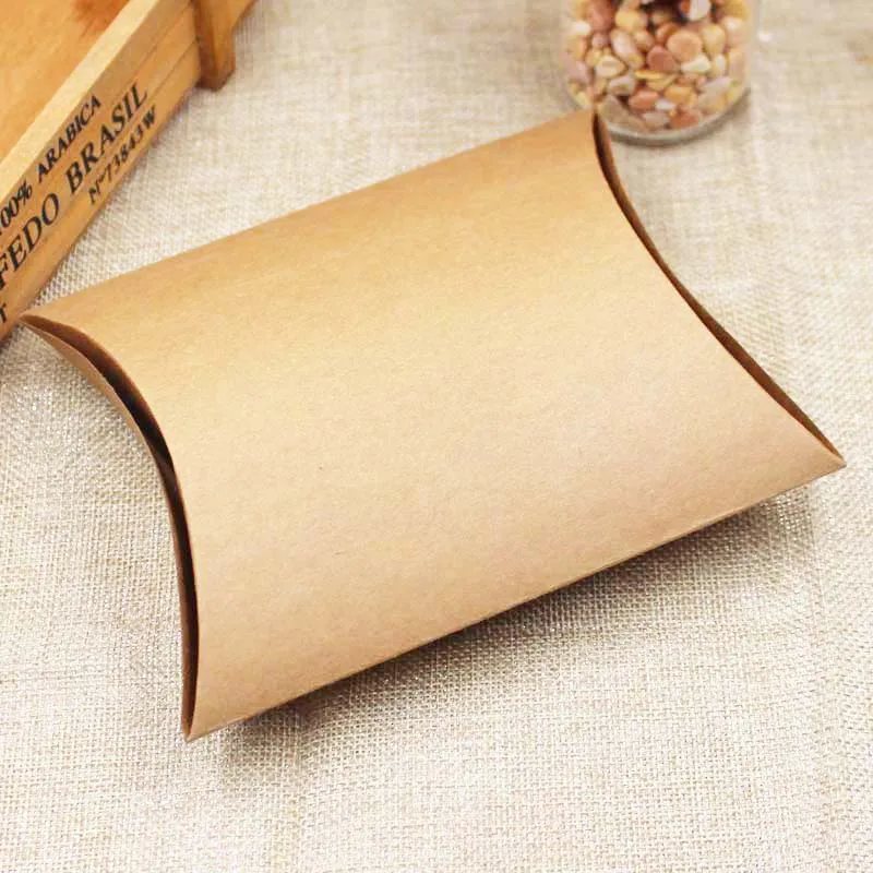 
Heli Cheap Three Colors Small Art Packing Paper Pillow Shape Box 