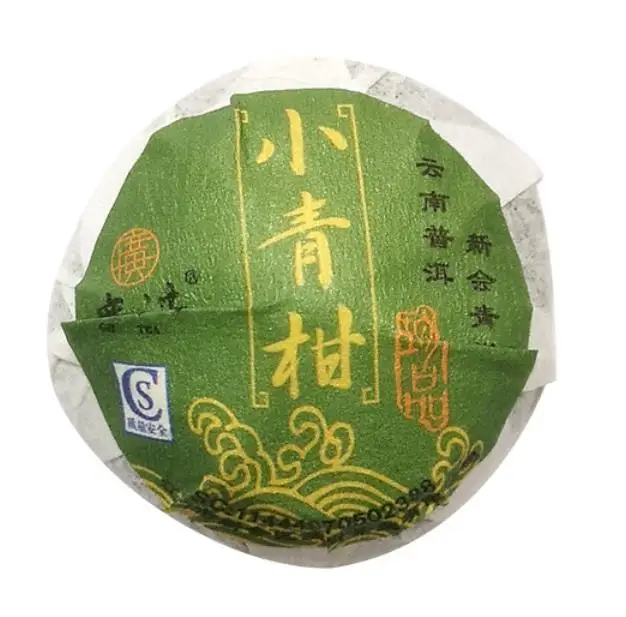 Натуральный чистый маленький зеленый оранжевый фруктовый чай из ракушек пуэр
