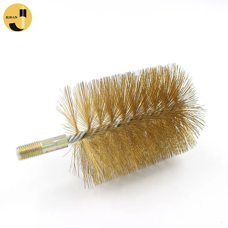 Fireplace Light Heavy Duty Flue Tools Round Brass Wire Cleaning Brush