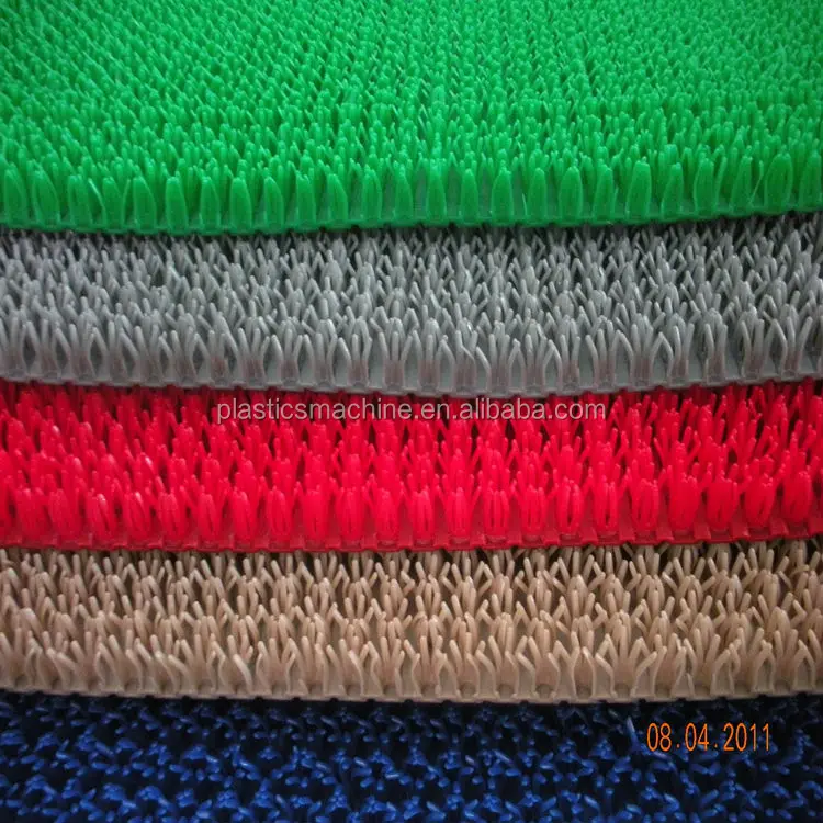 Plastic artificial grass mat making machine, plastic door mat production line