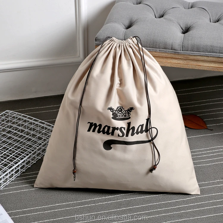 Высококачественный мешок на шнурке из хлопчатобумажной ткани для роскошных продуктов, пылесборник