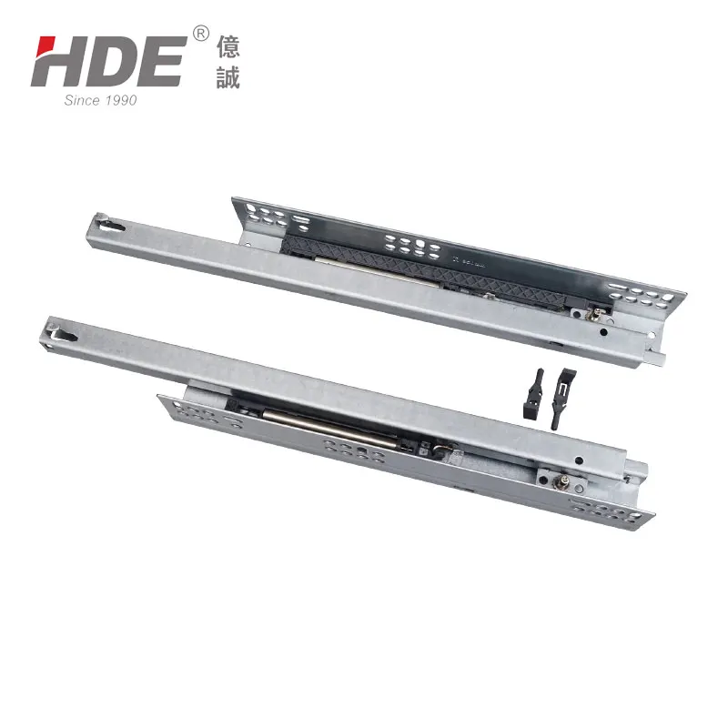 Durable hidden cold-rolled steel drawer slide guide rails concealed partial extension slide