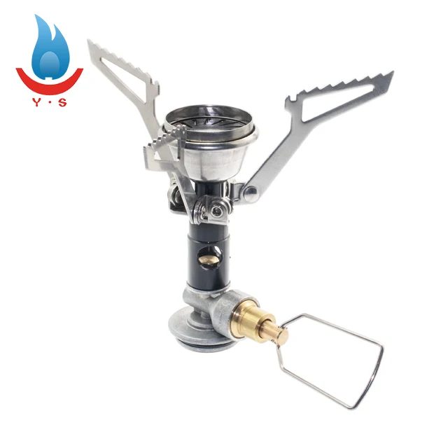 
Outdoor Camping Mini Stove Ultralight Foldable Titanium Alloy Gas Stove BACKPACKERS MINI BUTANE STOVE 