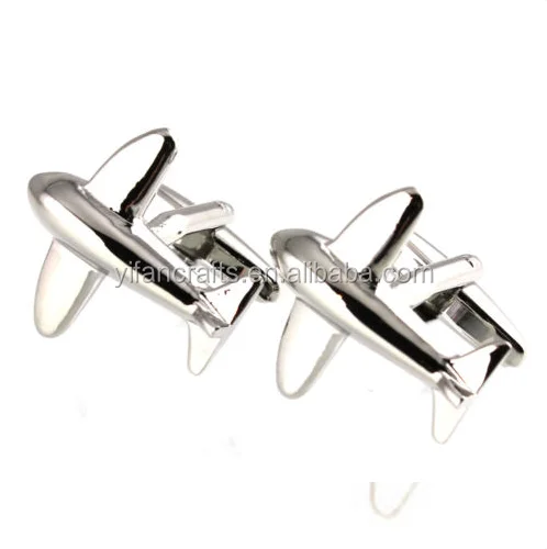 Мужские Запонки самолет серебряные Lins для рубашка 22 мм