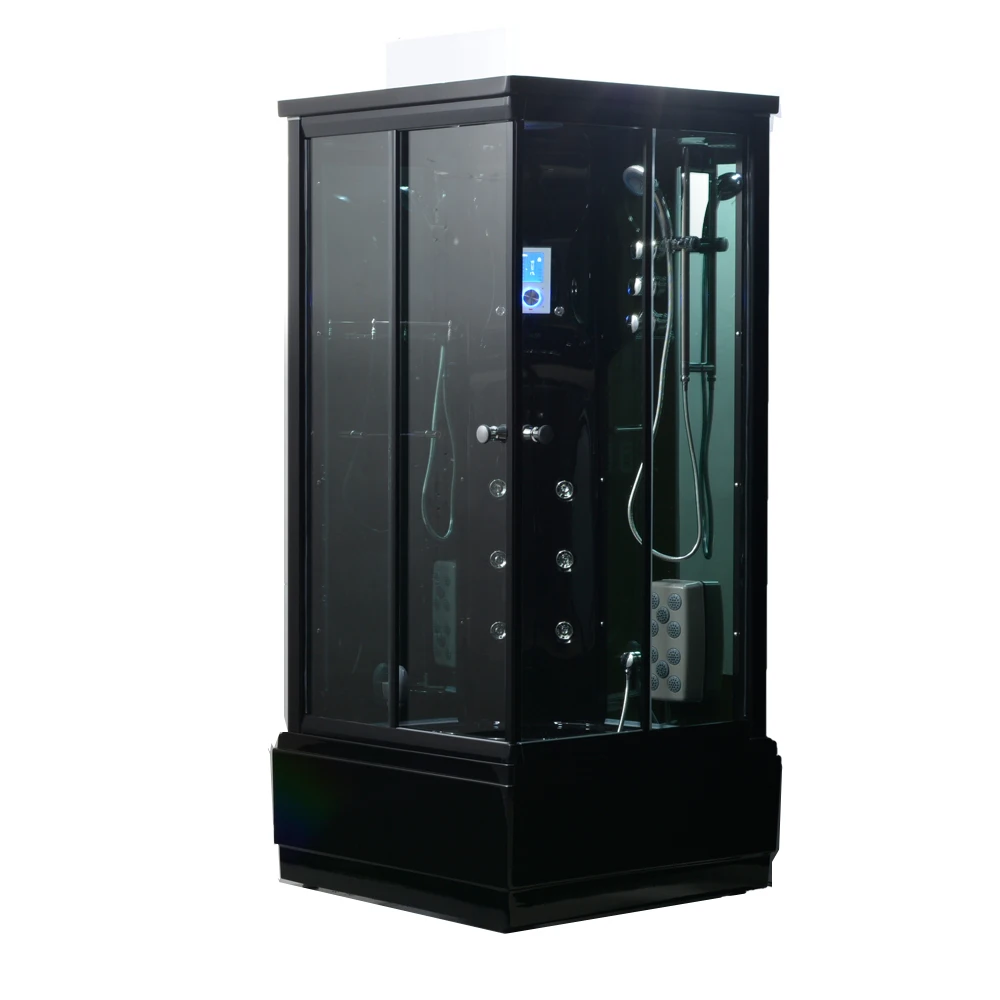 Luxory новый дизайн 95 см квадратная мини Паровая душевая кабина