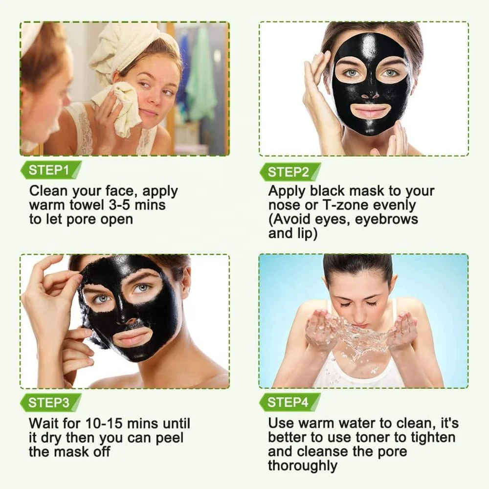 
Hot Selling Deep Cleansing Blackhead Removal Bamboo Charcoal Peel Off Black Mask 