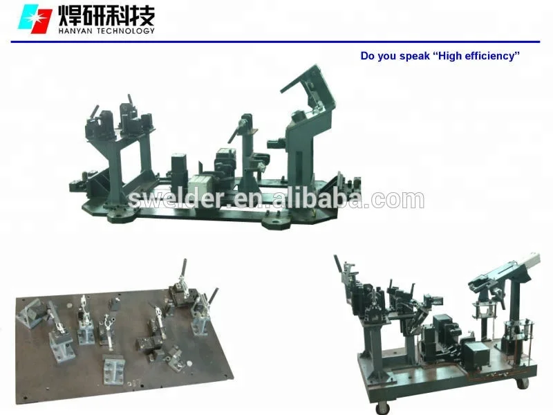 Jigs for tacking and assembly of half housing and triangle jigs